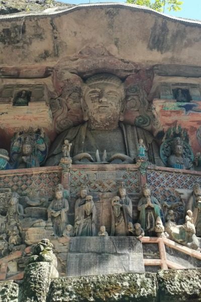 Amitabha Sutra-Dazu Rock Carvings-Chongqing The Amitabha Sutra at the Dazu Rock Carvings in Chongqing.
