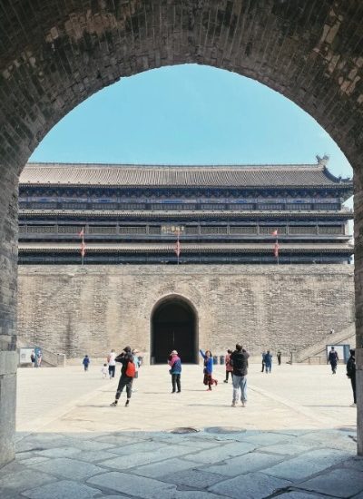 Gate-Xi’an City Wall-Xi’an As soon as you enter the main gate of the Xi'an City Wall, you can see a tall city tower.