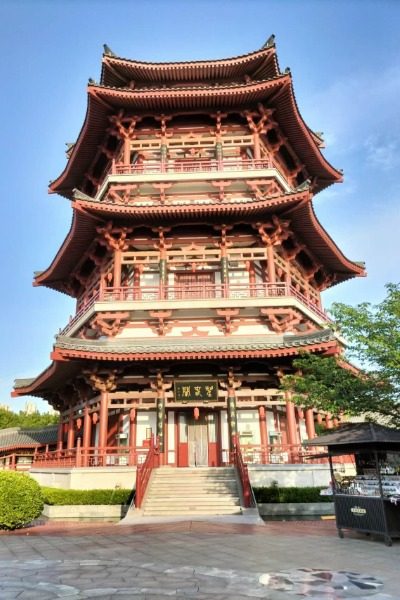 Maiden Pavilion and Wangchun Pavilion-Datang Furong Garden-Xi’an Lady's Pavilion at Tang Paradise, Xi'an