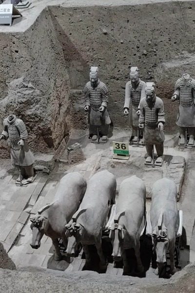 No.3 Pit-Terracotta Warriors-Xi’an Pit 3 of the Terracotta Warriors in Xi'an.