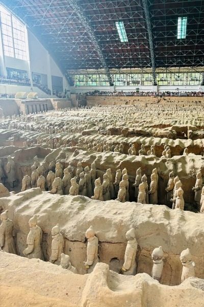 View 2-Terracotta Army-Xi’an Pit 1 of the Terracotta Warriors in Xi'an.