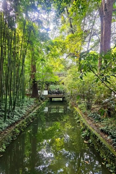 View 2-dufu thatched house museum-Chengdu Tours The beautiful scenery of the Du Fu Thatched House Museum in Chengdu.