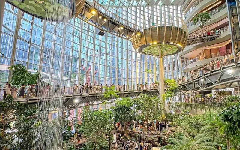 View-The Ring Mall-Chongqing The panoramic view of the Guanghuan Shopping Center in Chongqing.