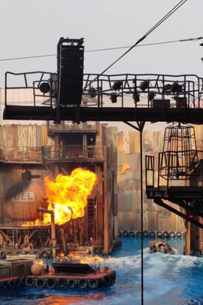 WaterWorld-Universal Beijing Resort-Beijing Thrilling performances at the Waterworld theme park.
